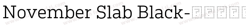 November Slab Black字体转换